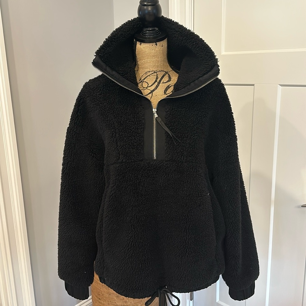 Varley Teddy/Sherpa Coat - Black